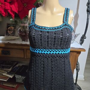 INC International Concepts Black and Blue Dress